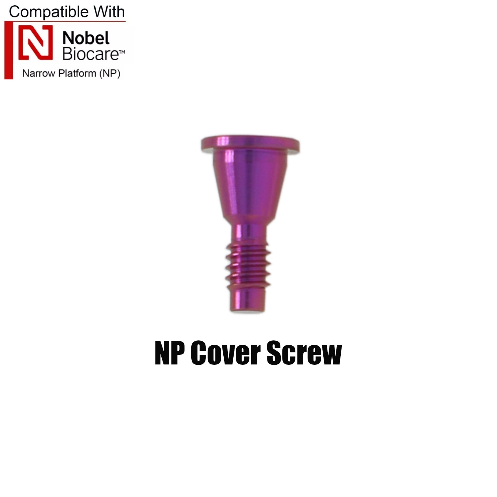 US Nobel Dental NP Healing Cap Abutments ∅3.6/5.0mm Fit Compatible NobelActive