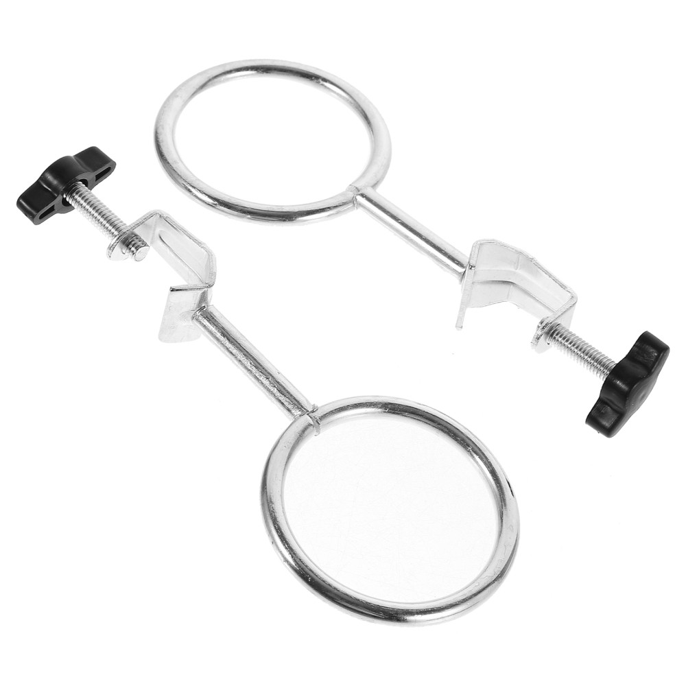 2 Pcs Laboratory Stand Support Metalware Set Retort Ring Instruments