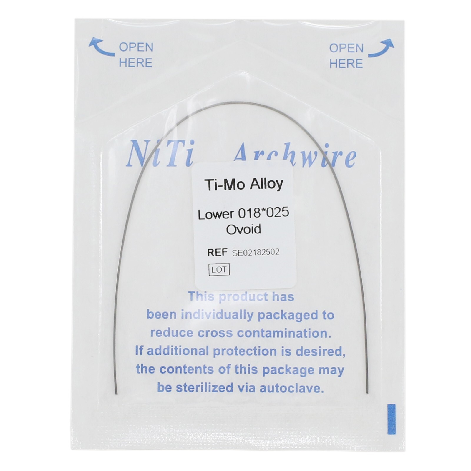 Dental Orthodontic Ti-Mo Alloy Arch Wire Rectangular Ovoid Upper Lower 1622 1725