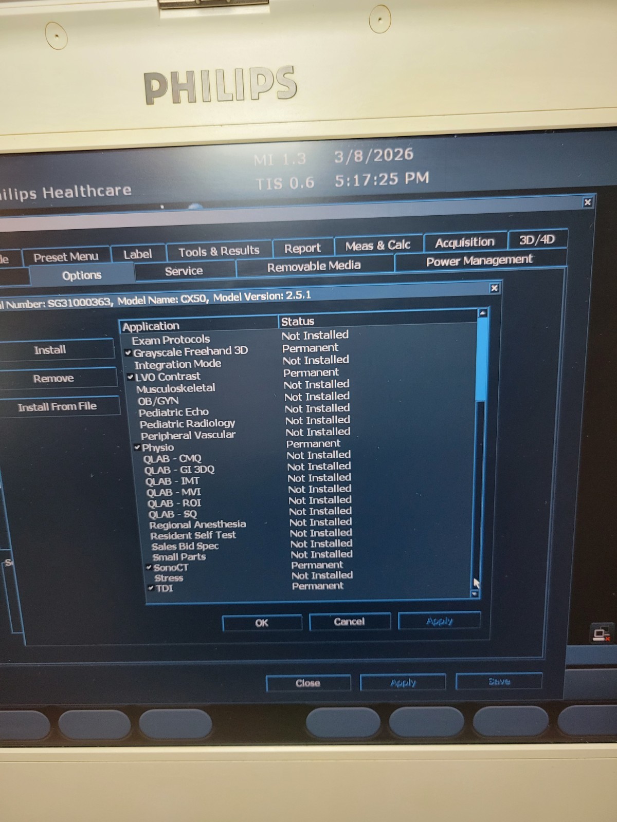 Philips CX50 Ultrasound System w/ Cart S5-1 & L12-3 Probes + Sony Printer Echo