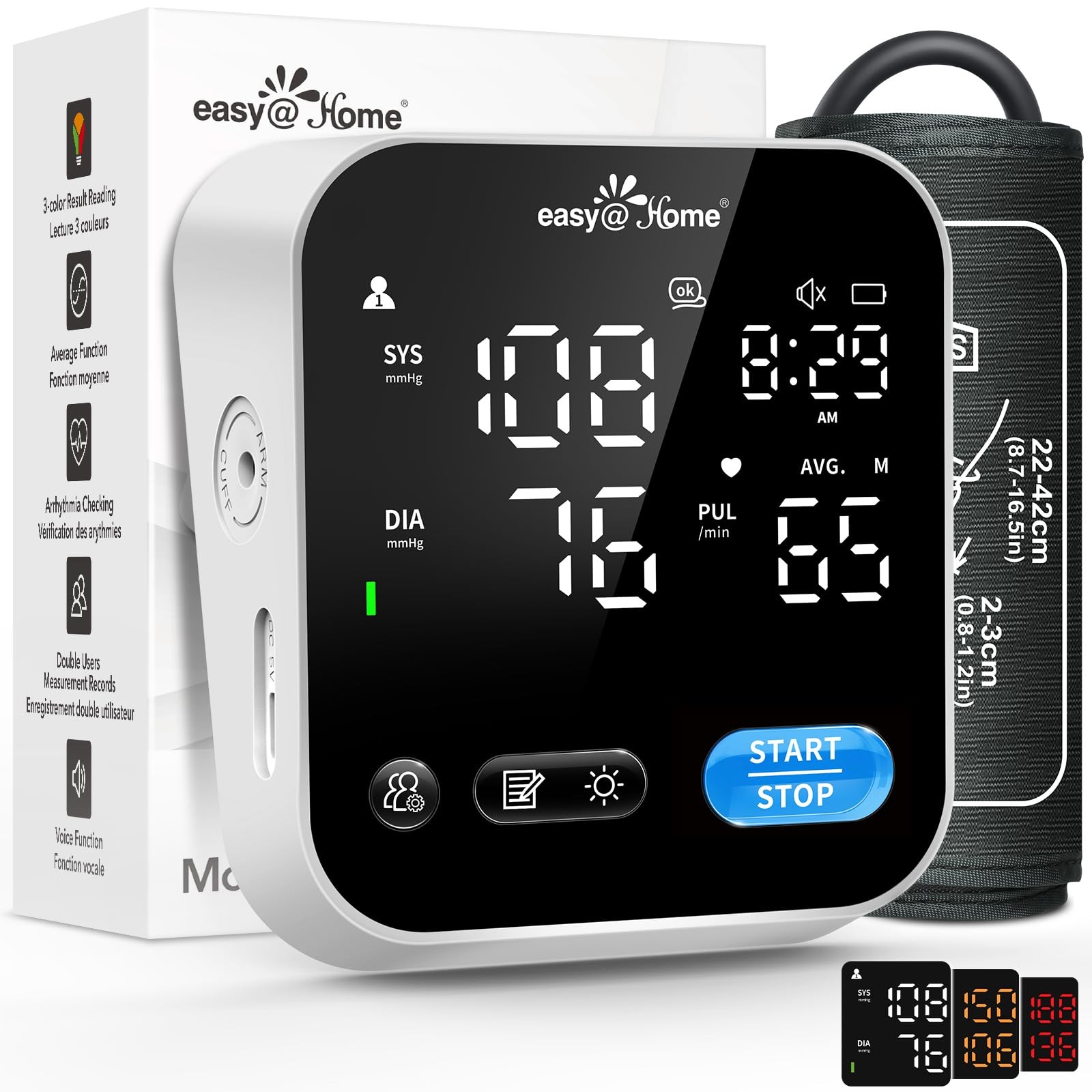 Blood Pressure Monitor for Home Use, Digital Talking Standard Model