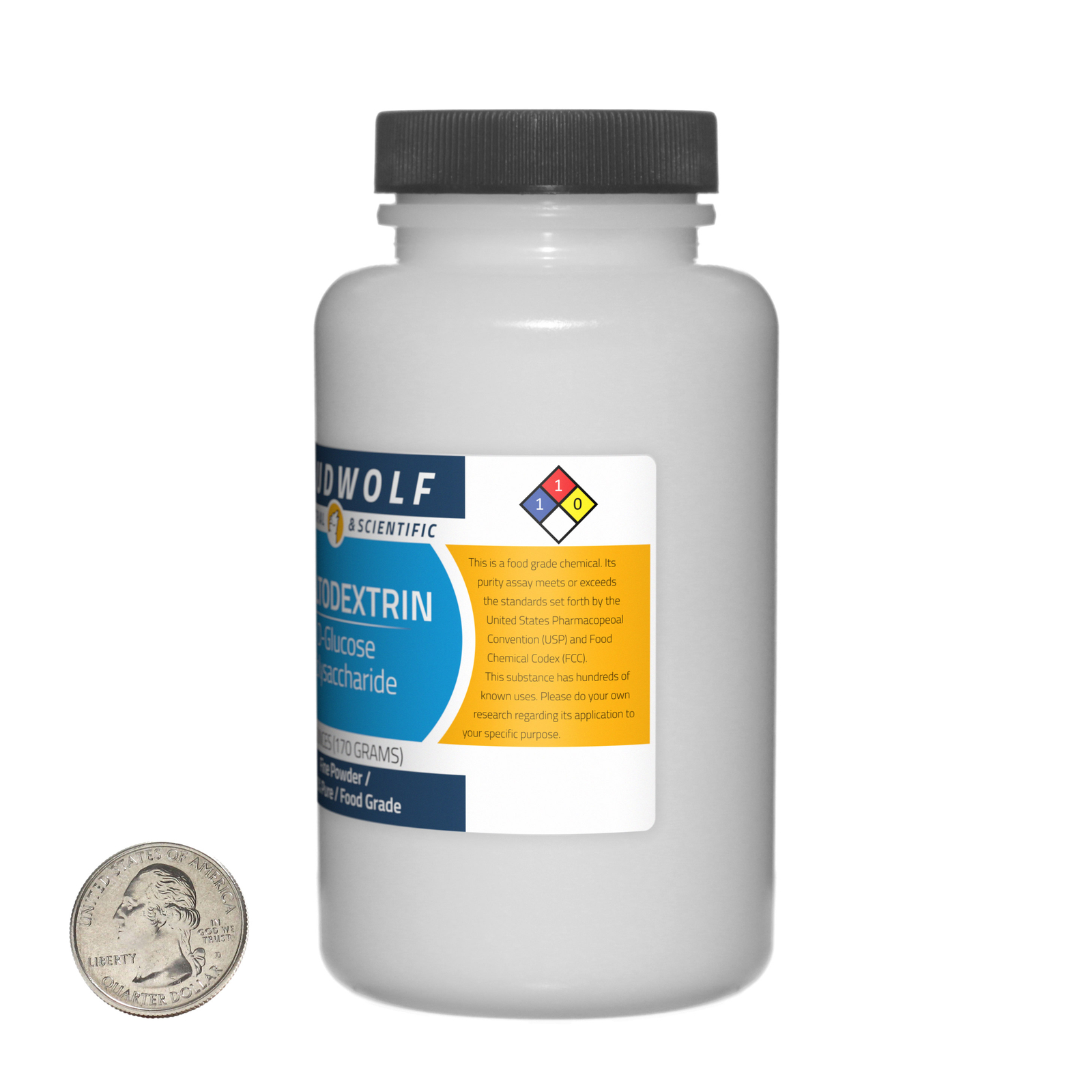 Maltodextrin / 2.3 Pounds / 6 Bottles / 100% Pure Food Grade / Fine Powder / USA