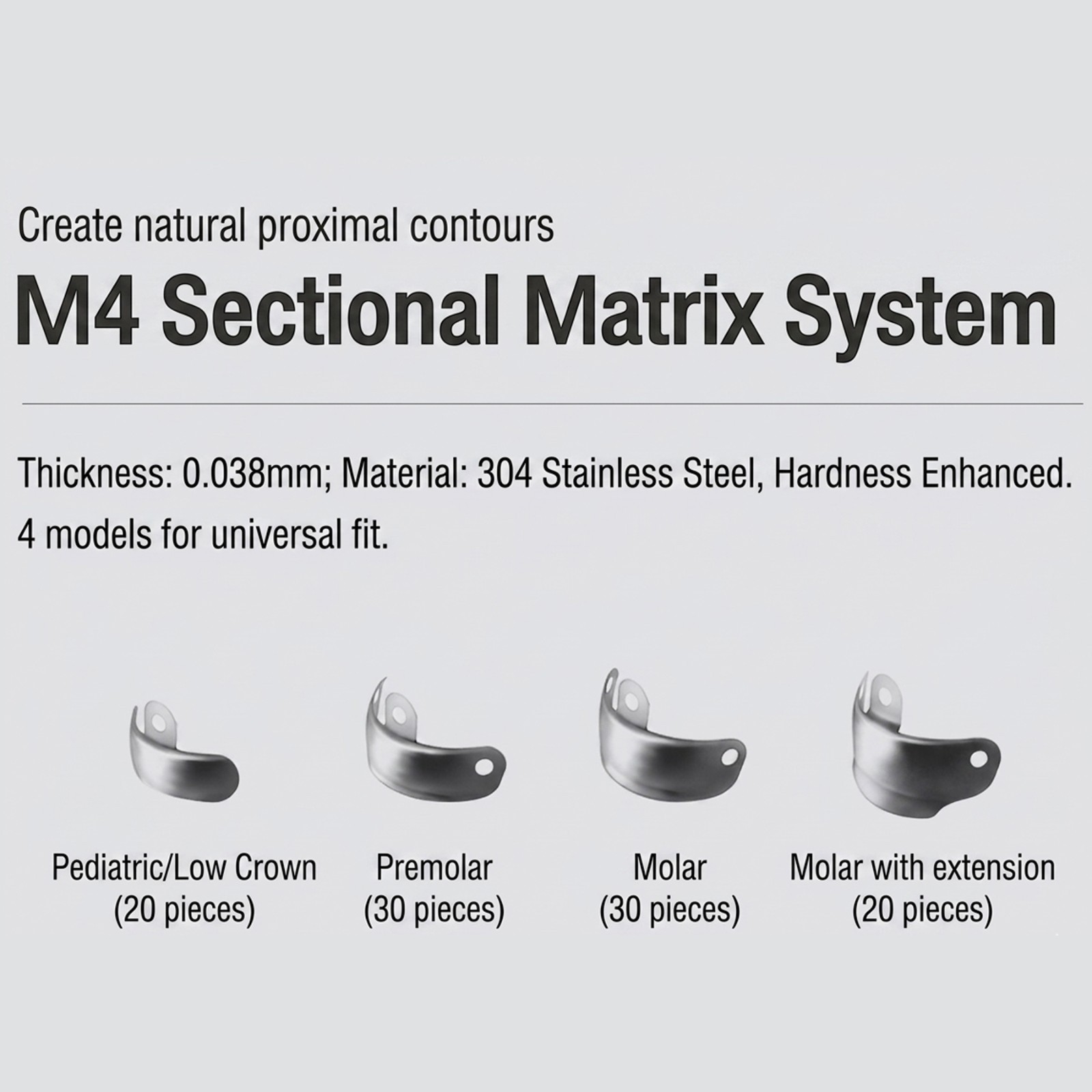 Garrison Palodent V3 Compatible Sectional Matrix Ring & Clamp Set Dental