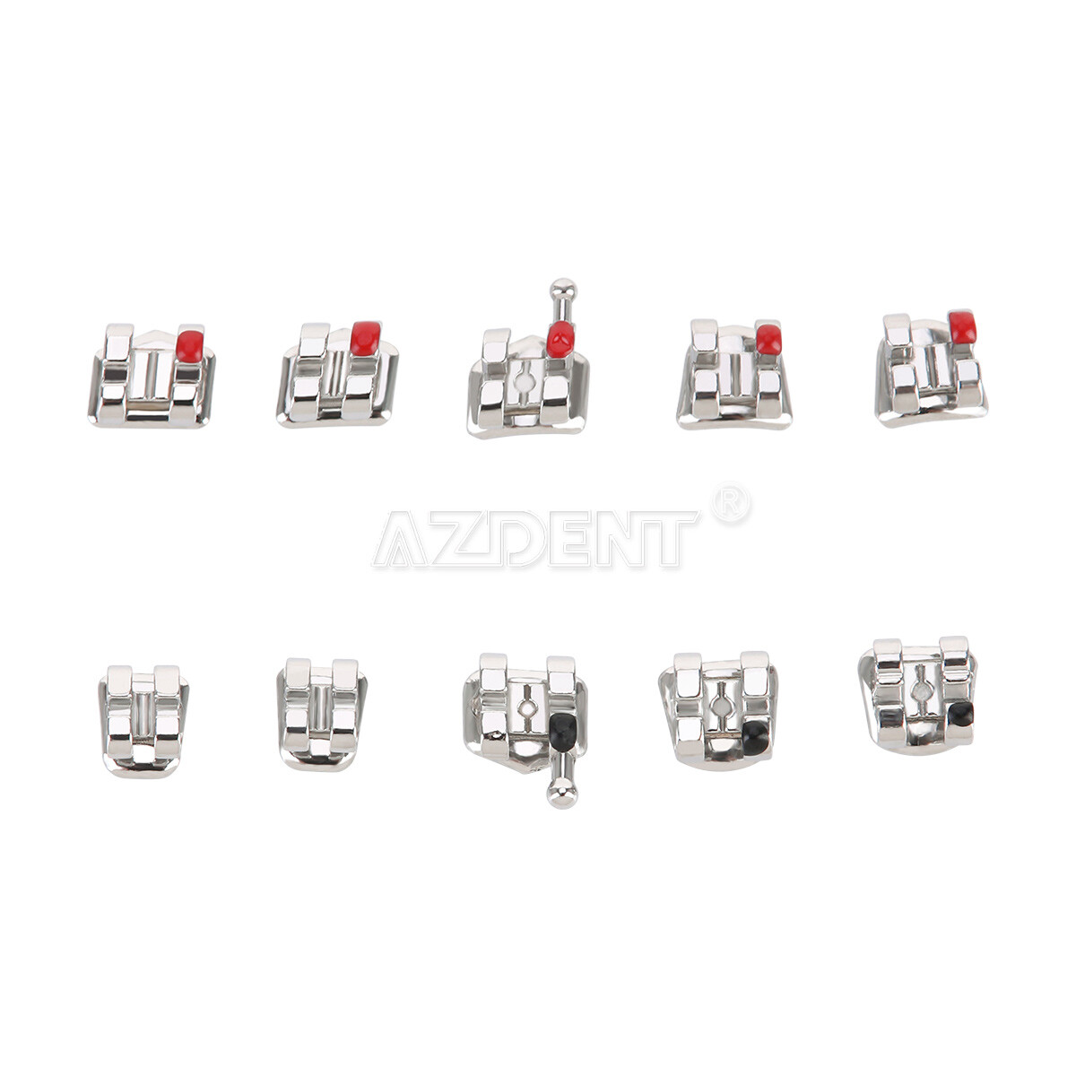 Brackets dentales ortodoncia Mini Roth/MBT 022 Ganchos 345/10Tamaño Arco Alambre