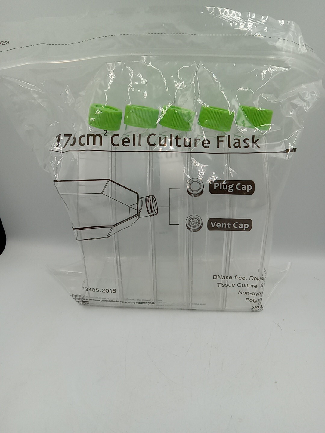 Cell Culture Flask with Filter Cap (175 cm2) 5 pack…..CP