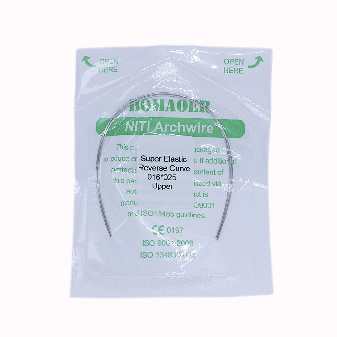 30×Dental Orthodontic Niti Rectangular Arch Wires Reverse Curve 16×25 Upper