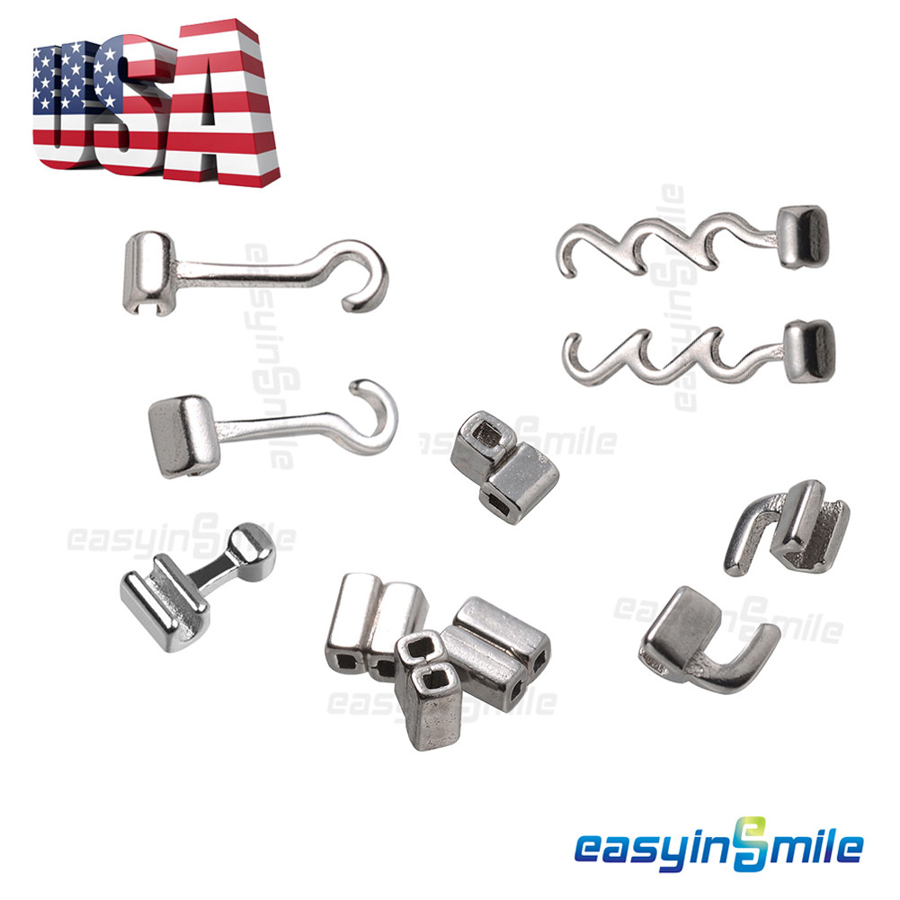[USA] 10pcs Dental Orthodontic Crimpable Hooks EASYINSMILE Stainless Steel Hook