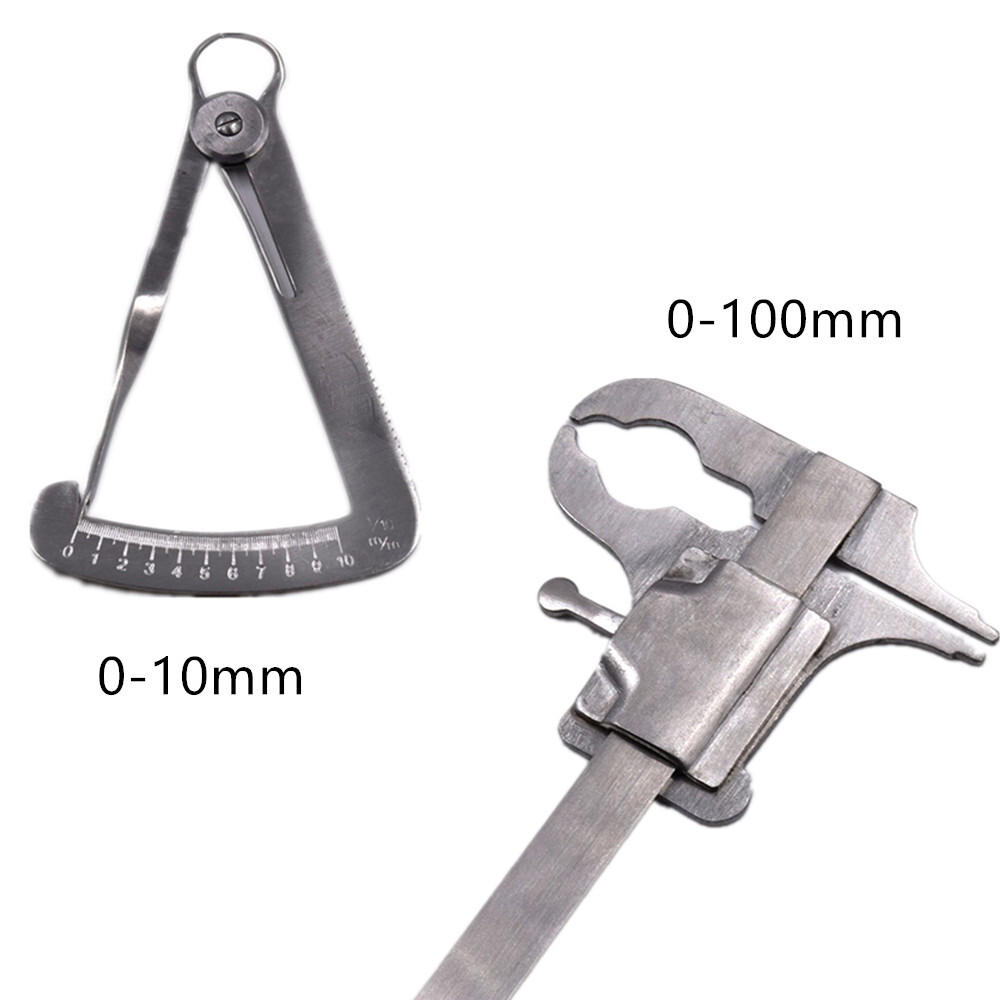 Dental Gauge Caliper Ruler/Gauge Vernier Ruler Stainless Steel Measuring Tool
