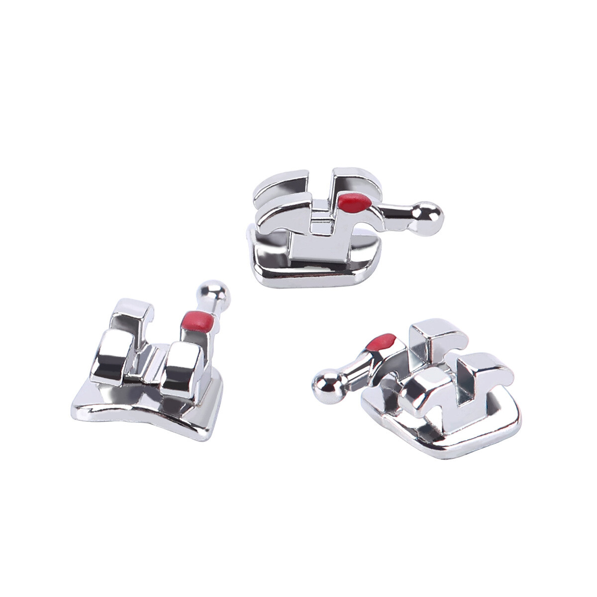 10Pks Orthodontic Dental Brackets Braces Metal Mini Roth MBT.022/.018 3/345Hooks