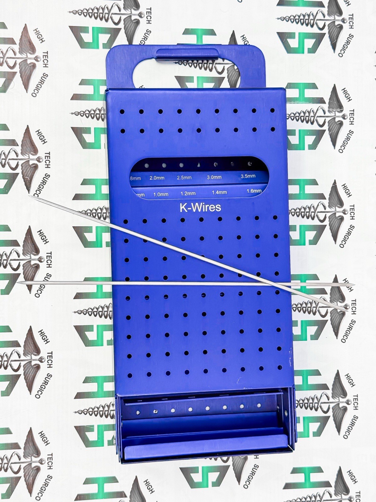 Empty Kirschner K-Wires Sterilization Box For 0.8mm To 4.0mm Wires High Quality