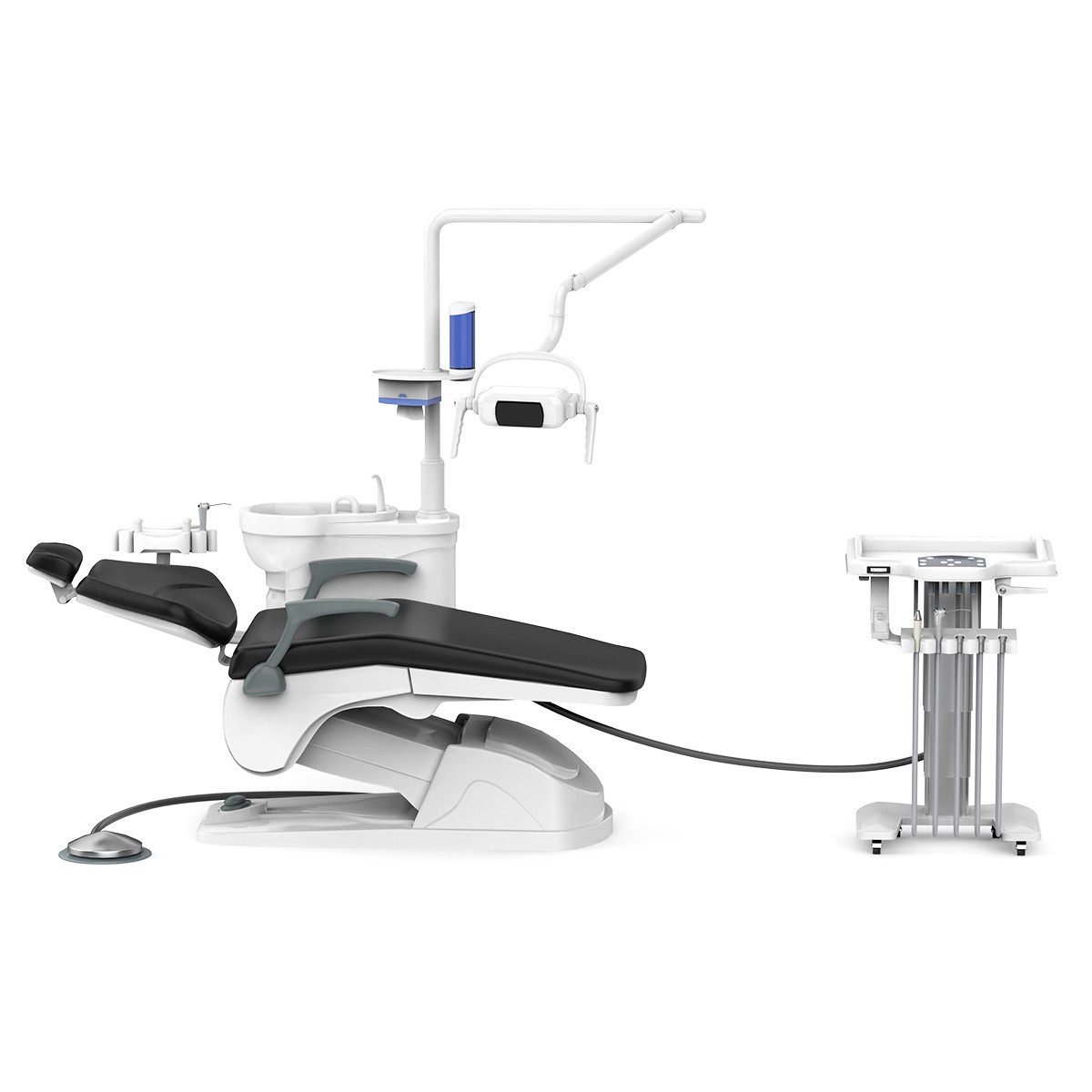 Computer Controlled Dental Unit Chair DC Motor PU Hard Leather+ Doctor Stools