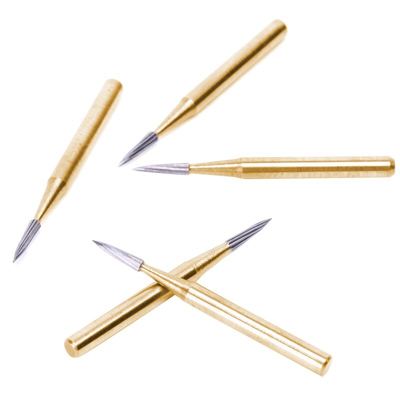 AZDENT 10 Pcs Dental Carbide Trimming & Finishing Burs FG/7406/7408/7901/7902