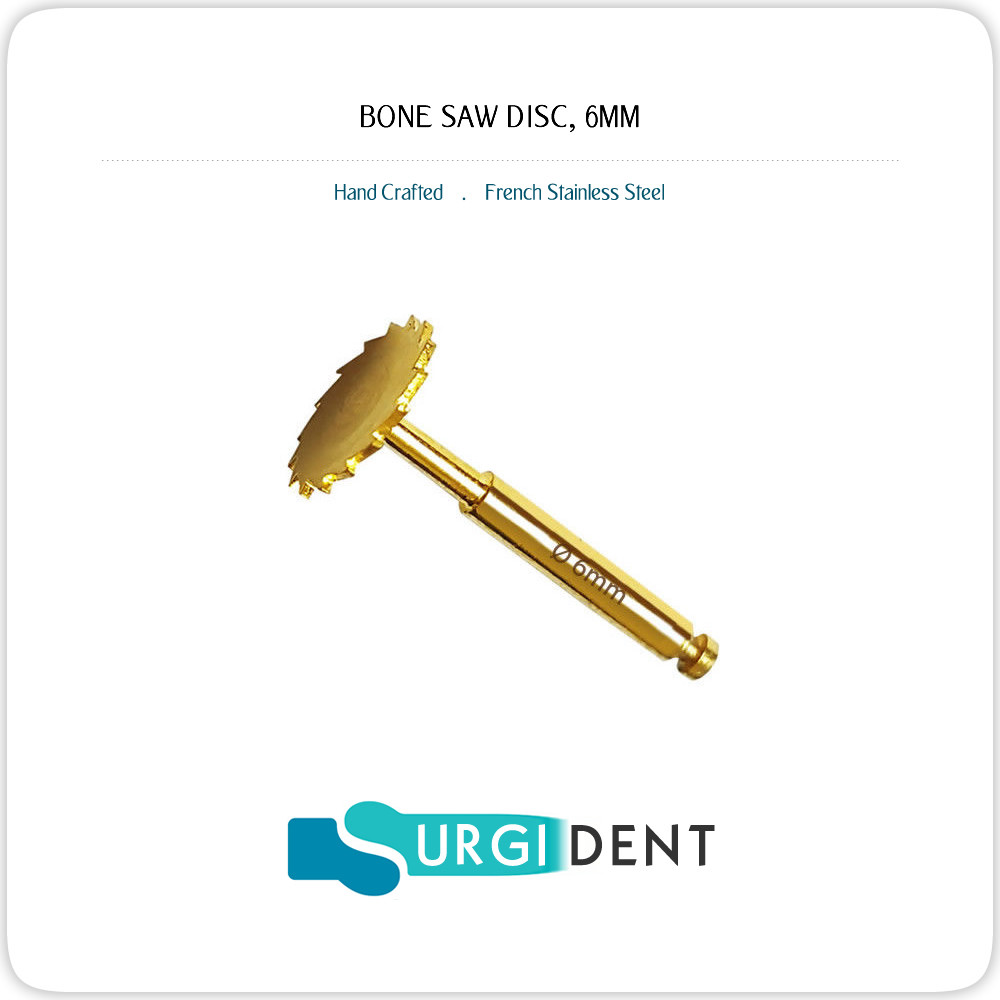 DENTAL IMPLANT BONE SAW DISC 6.0MM, 8.0MM & 10.0MM INSTRUMENTS 3 SIZES
