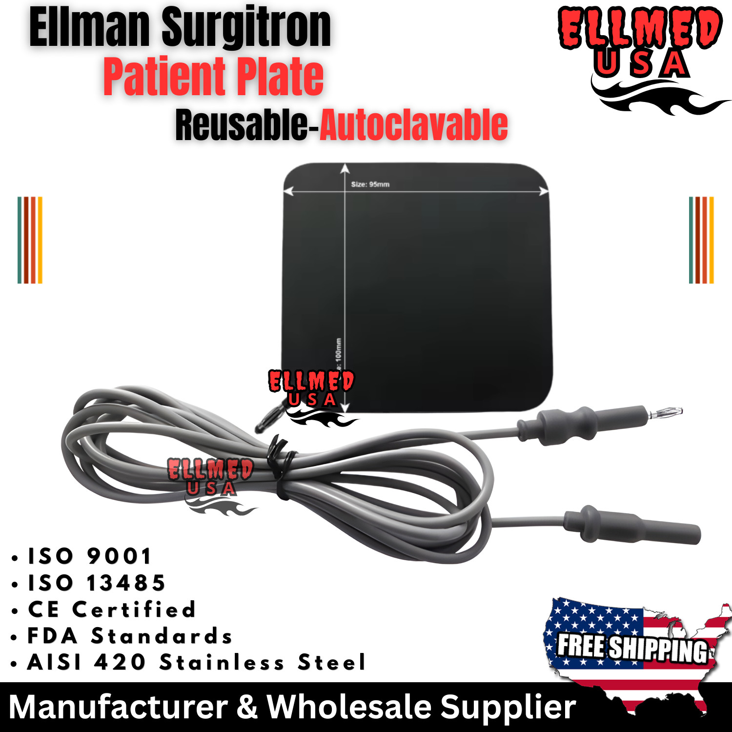 Ellman Surgitron FPPF Patient Plate antenna/ Ellman Surgitron H4 OEM Original