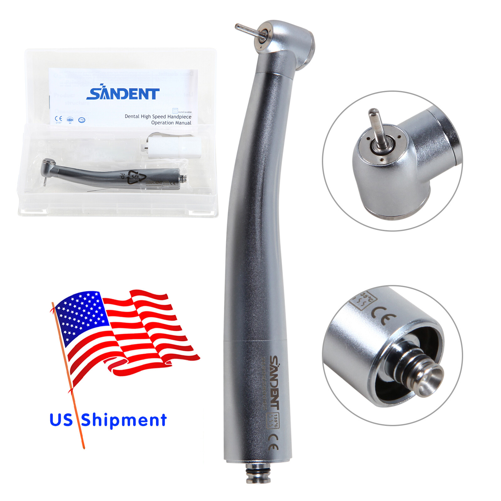 1-10 NSK Style Dental High speed Handpiece Turbine 3 Spray Fit NSK Quick Coupler