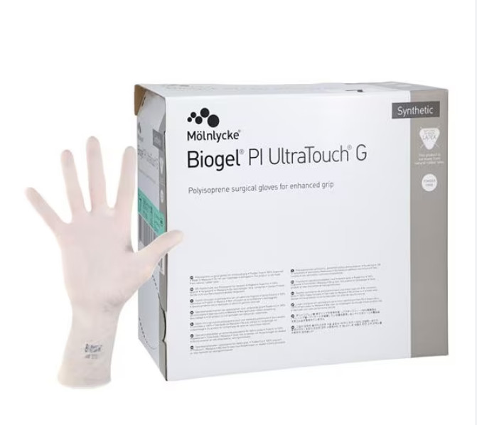 *50-Pairs* Molnlycke Biogel PI UltraTouch G Sterile Surgical Siz-7.5 Glove 42175
