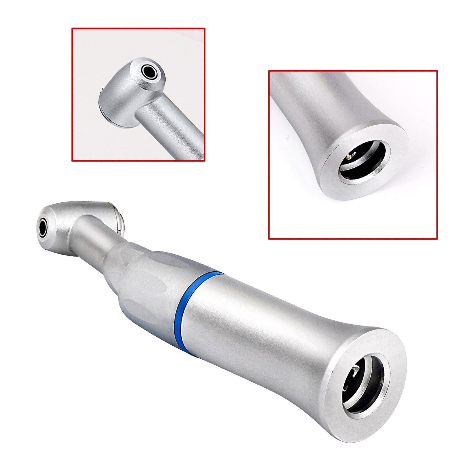 Dental Slow Speed Handpiece Push Contra Angle Air Motor E-type 2 Holes NSK-Style