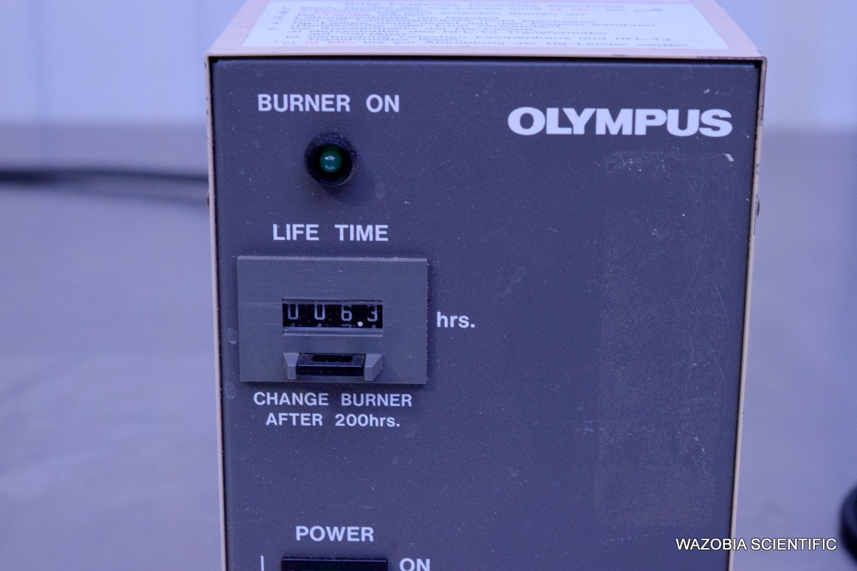 OLYMPUS MICROSCOPE BH2-RFL-T3 POWER SUPPLY FOR 100W HIGH PRESSURE MERCURY BURNER