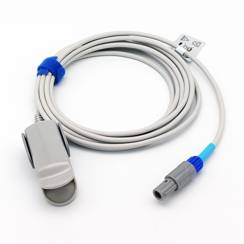 8pin Reusable Adult Finger Clip Tip Spo2 Sensor Cable for Edan M3 M8 M9 iM50 iM9