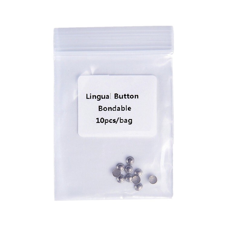 Dental Orthodontic Lingual Buttons Bondable Composite Ceramic Traction Eyelets