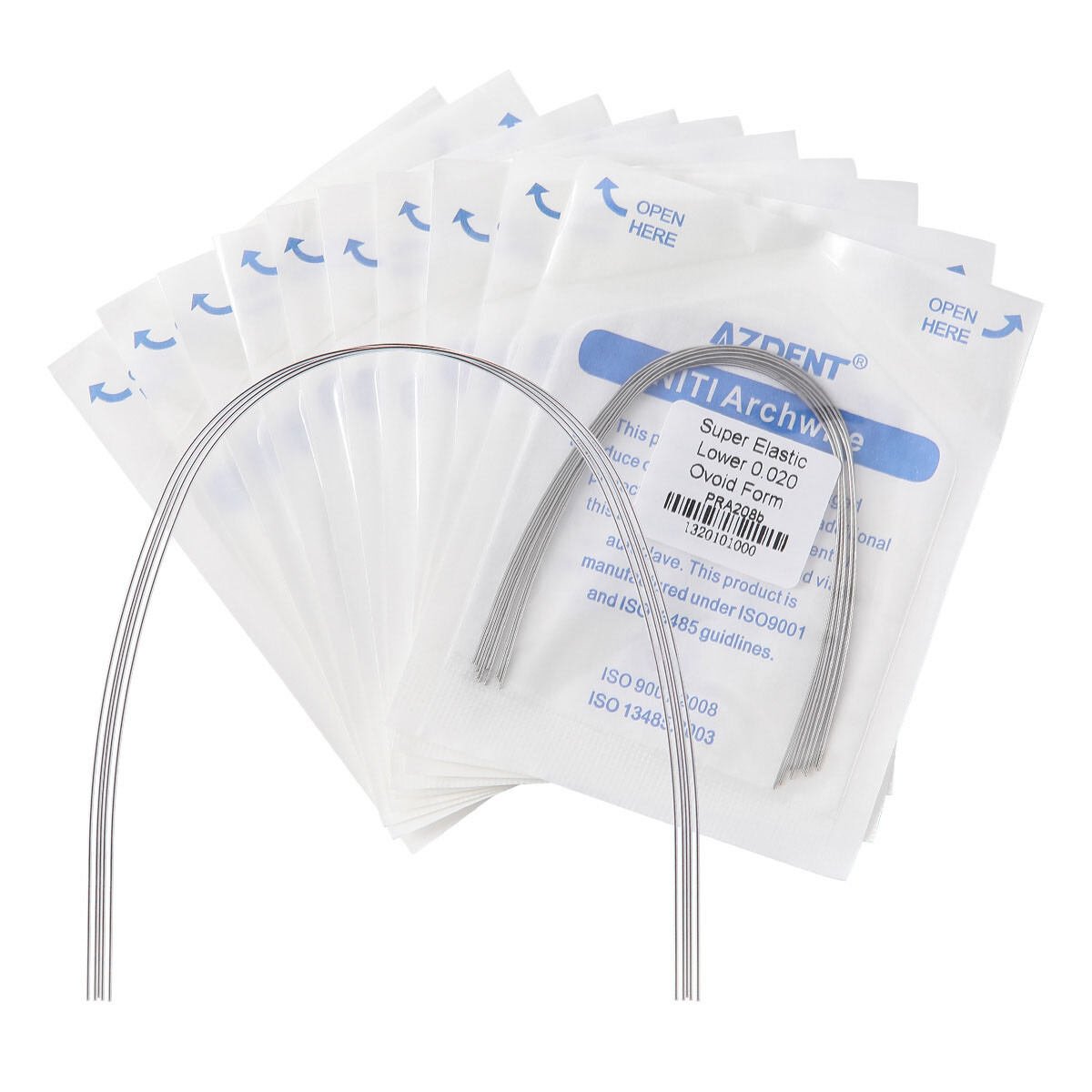 Dental Orthodontic Super Elastic Niti Round Arch Wire Ovoid Form AZDENT