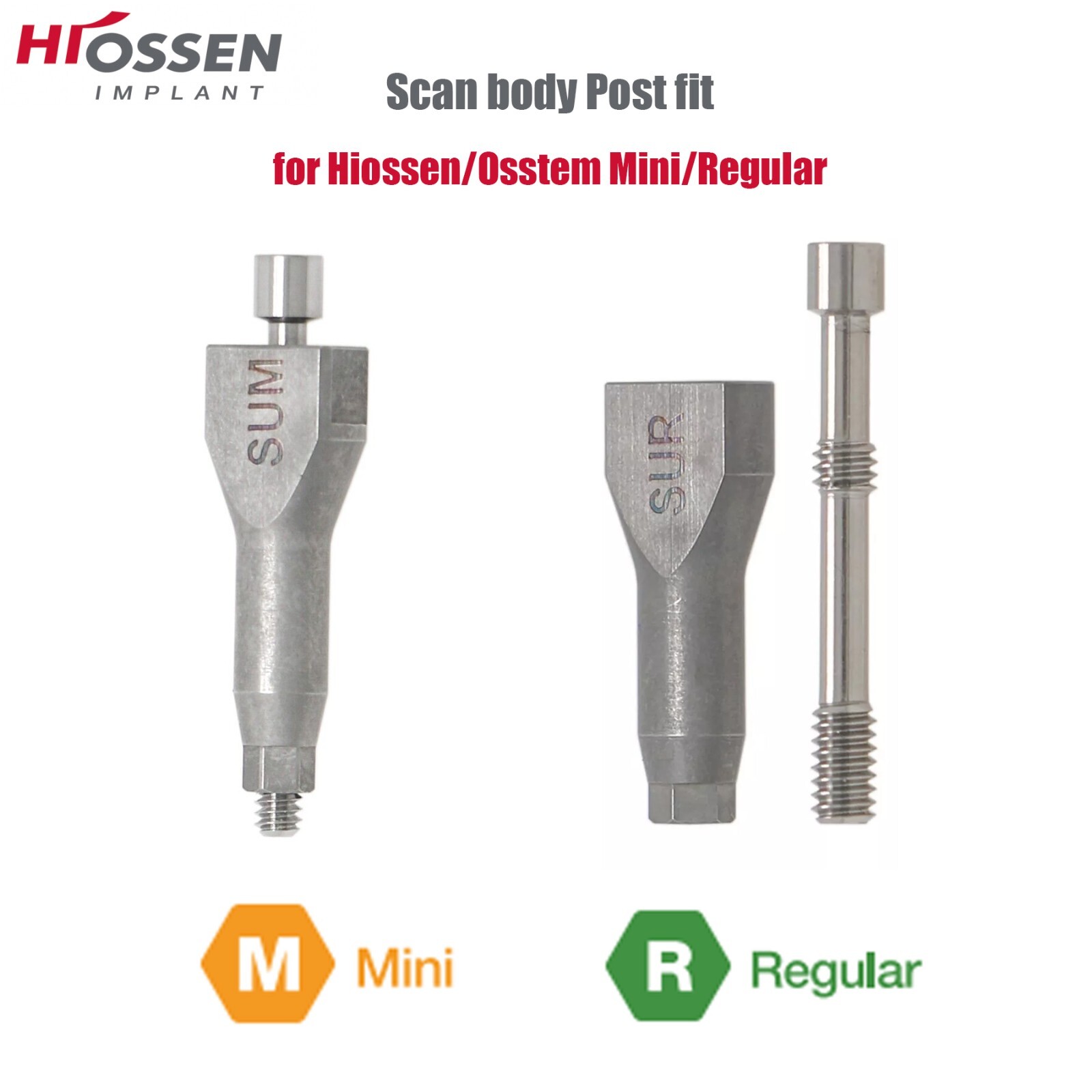 Hiossen/Nobel/Straumann Open/Closed Tray Posts Healing & Locator Abutments Caps