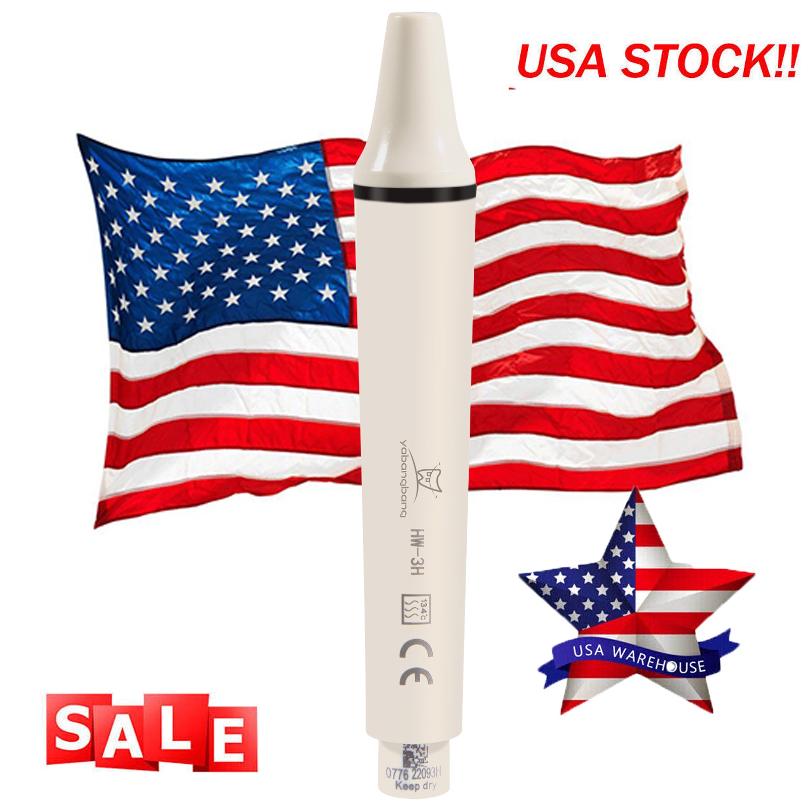 Dental Ultrasonic Piezo Scaler / 1pc Handpiece HW-3H fit EMS Woodpecker SK-E1 dk