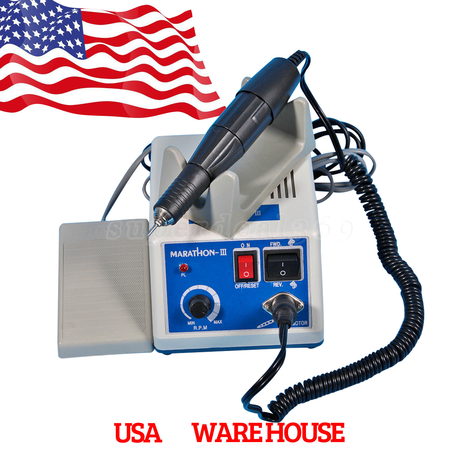USA Dental Lab Marathon Electric Micromotor N3 /35K RPM Motor Handpiece /Kit