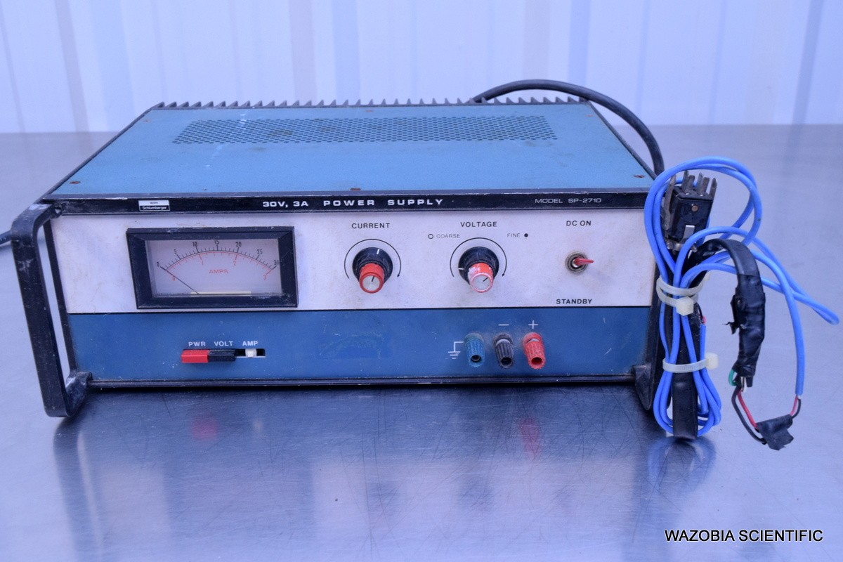HEATH SCHLUMBERGER MODEL SP-2710 30V 3A POWER SUPPLY EIA-416