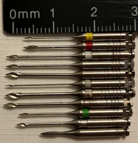 Selection of 20 different burs, all unused