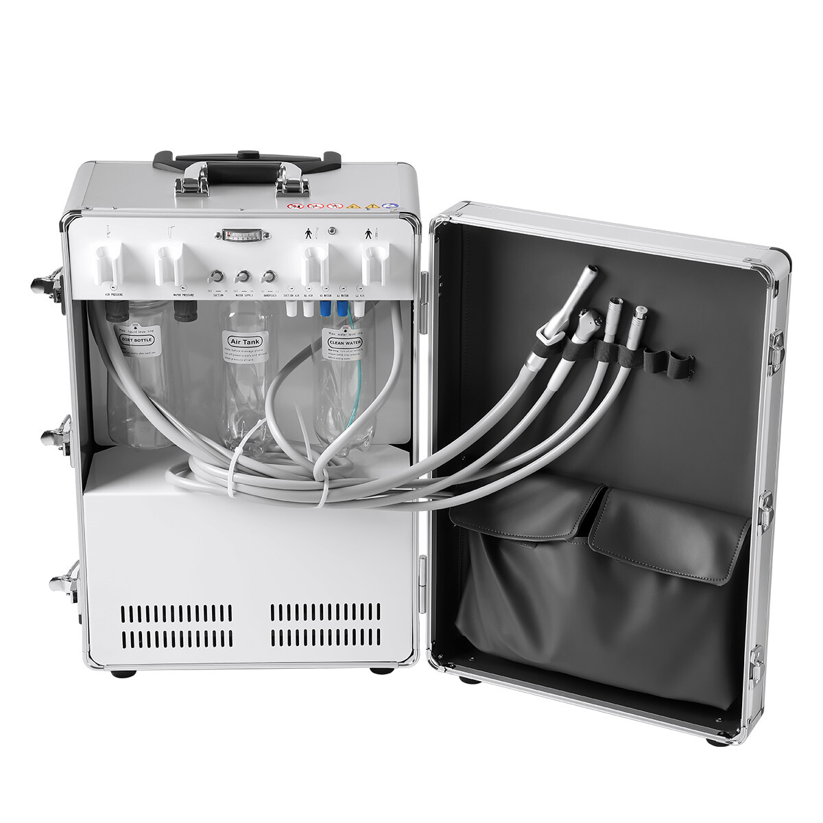 Unidad De Entrega Dental Móvil Portátil Cart Cart Air Compressor Móvil Turbina