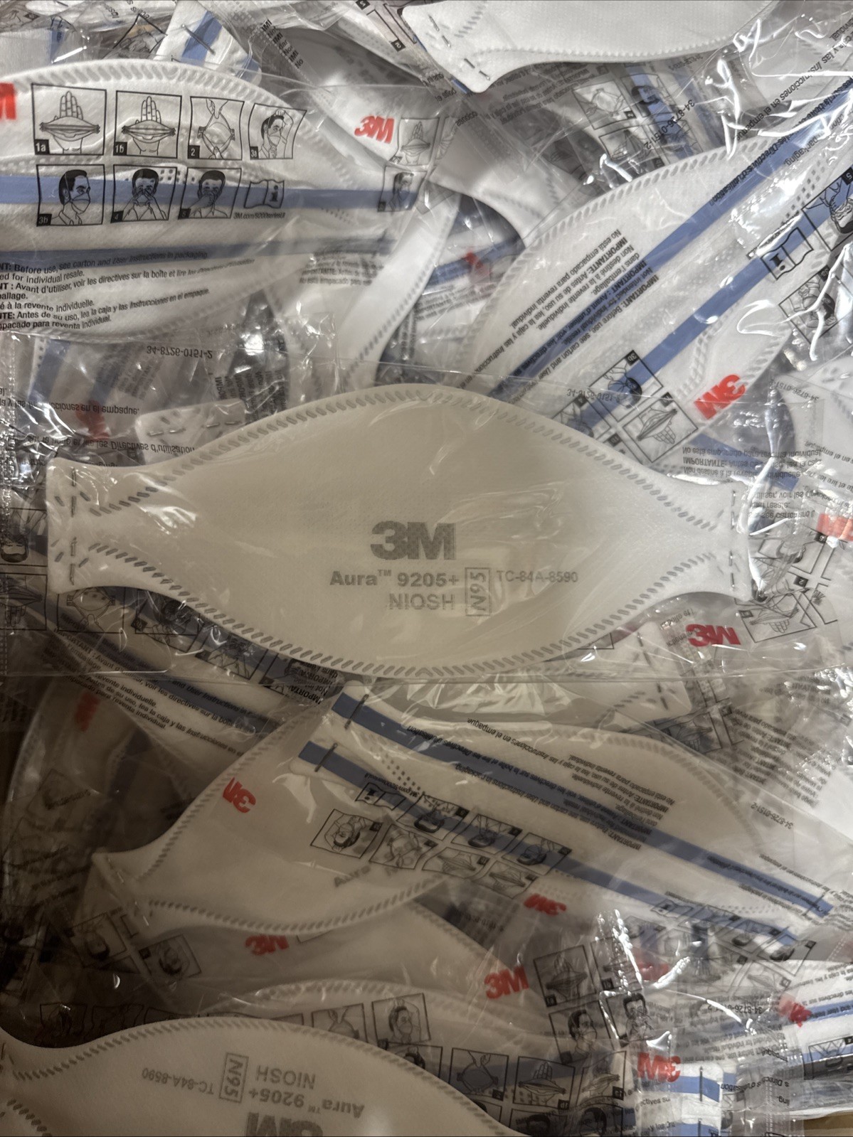 3M 9205+ N95 Respirator 440 Face Mask Case