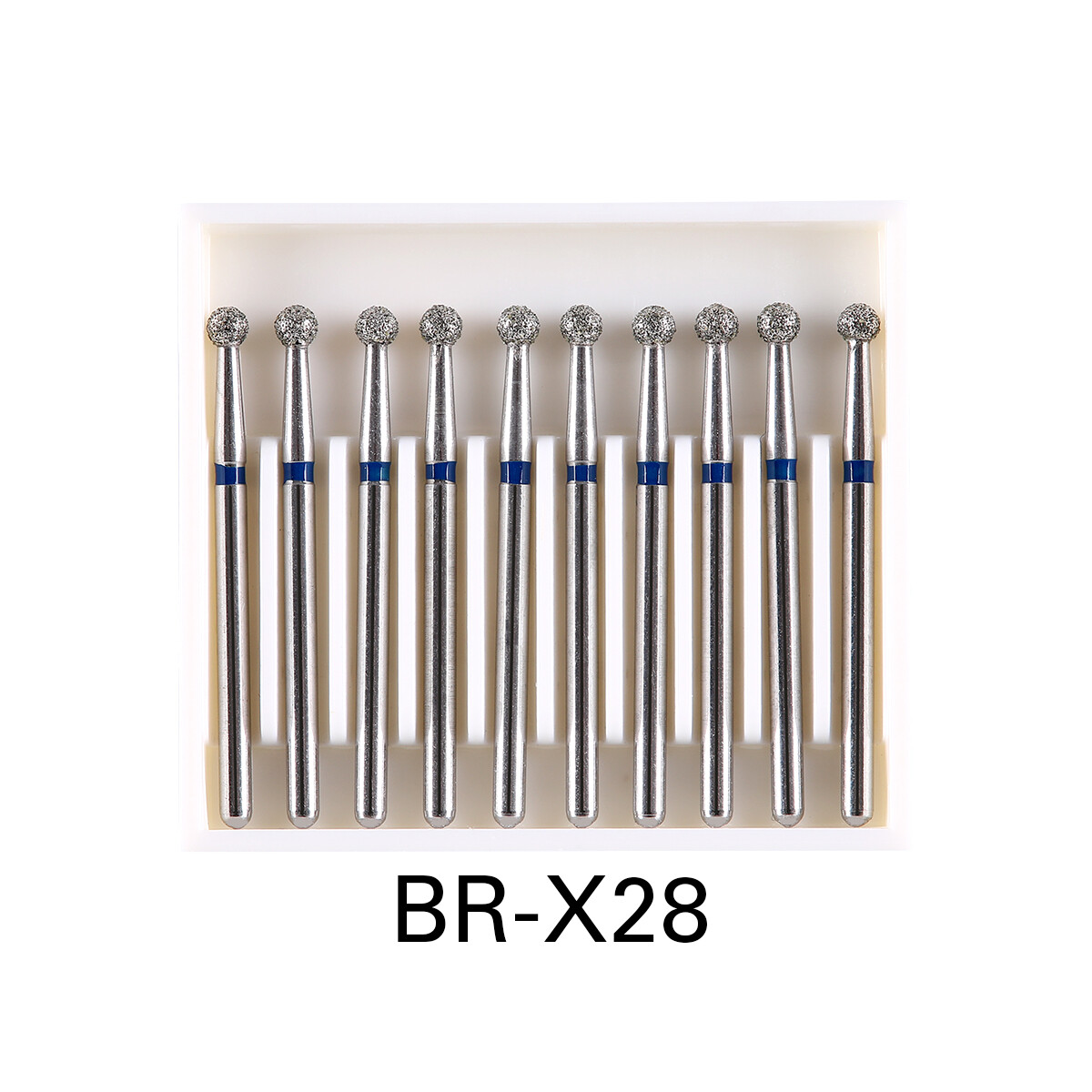 AZDENT Dental Diamond Burs Round Ball FG 1.6mm for High Speed Handpiece