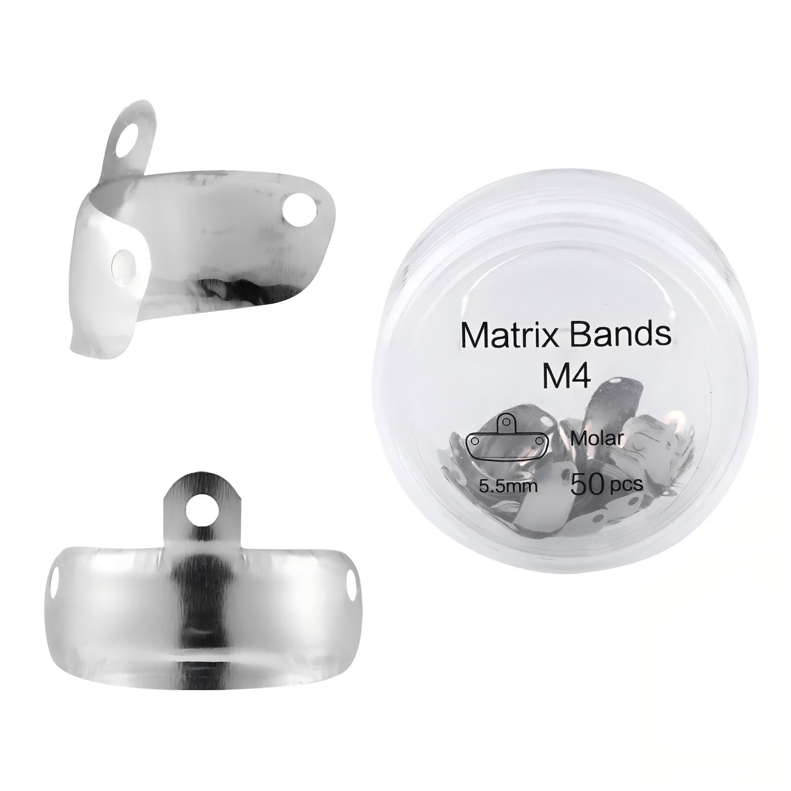 Dental Sectional Matrix System Matrices Bands Palodent 3.5 4.5 5.5 6.5mm 50/Pk