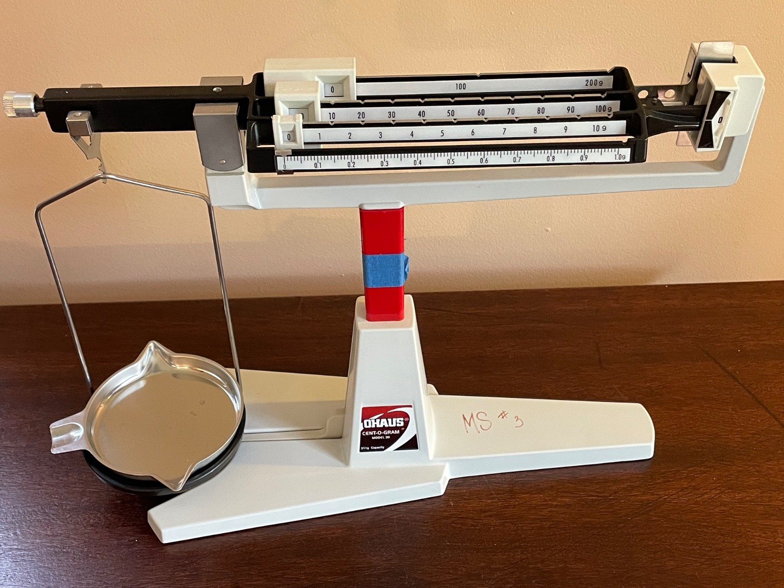 OHAUS 311 Gram CENT-O-GRAM MODEL #311 TRIPLE BEAM SCALE – EXCELLENT CONDITION