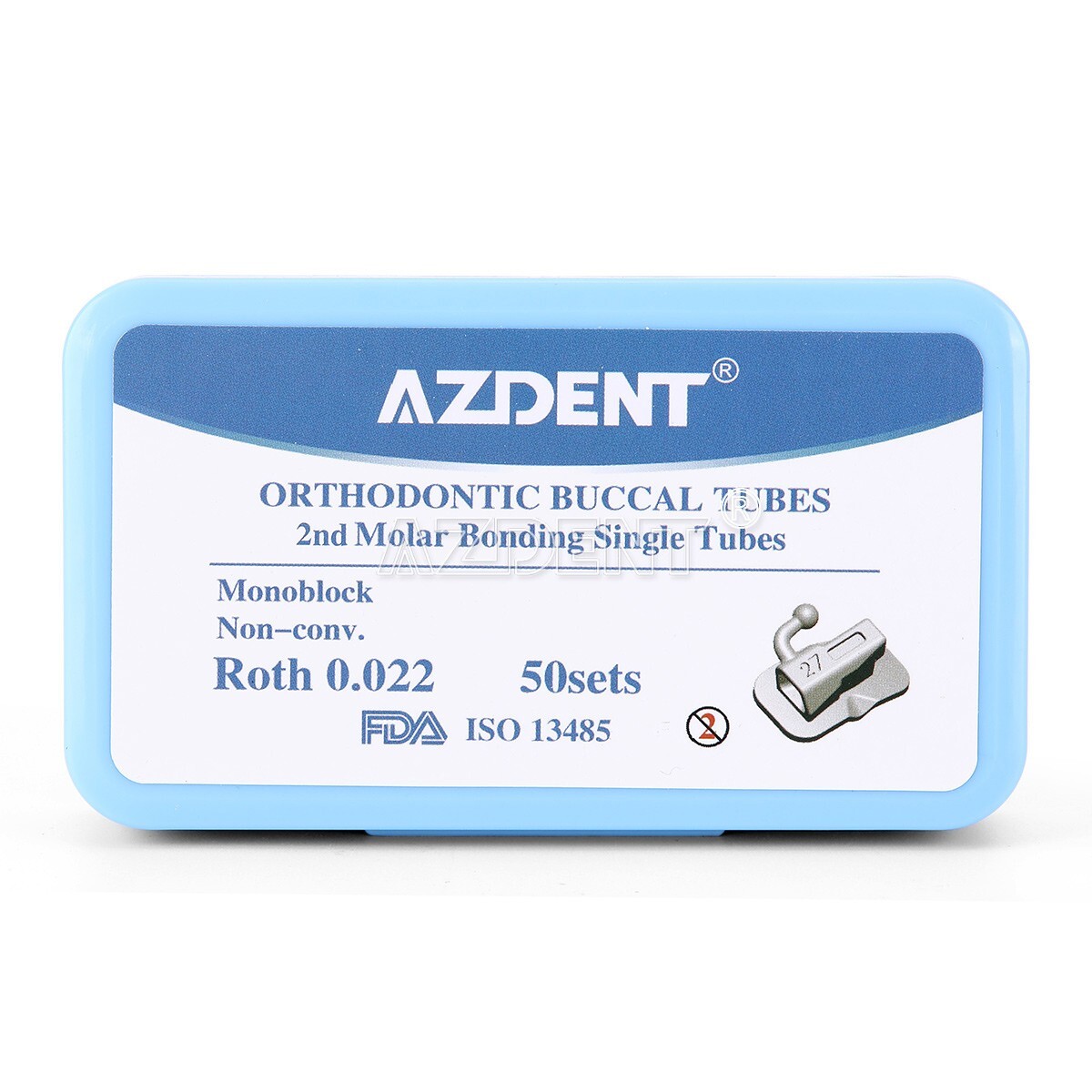 50Sets Tubos bucales de ortodoncia dental 1er 2nd molar Bondable Roth MBT 022