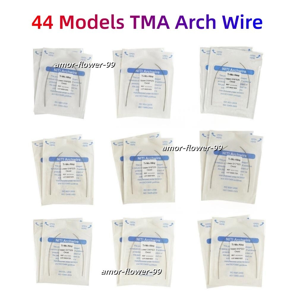 10Pcs Dental Rectangular Natural/Ovoid TMA Arch Wire Titanium Molybdenum Alloy