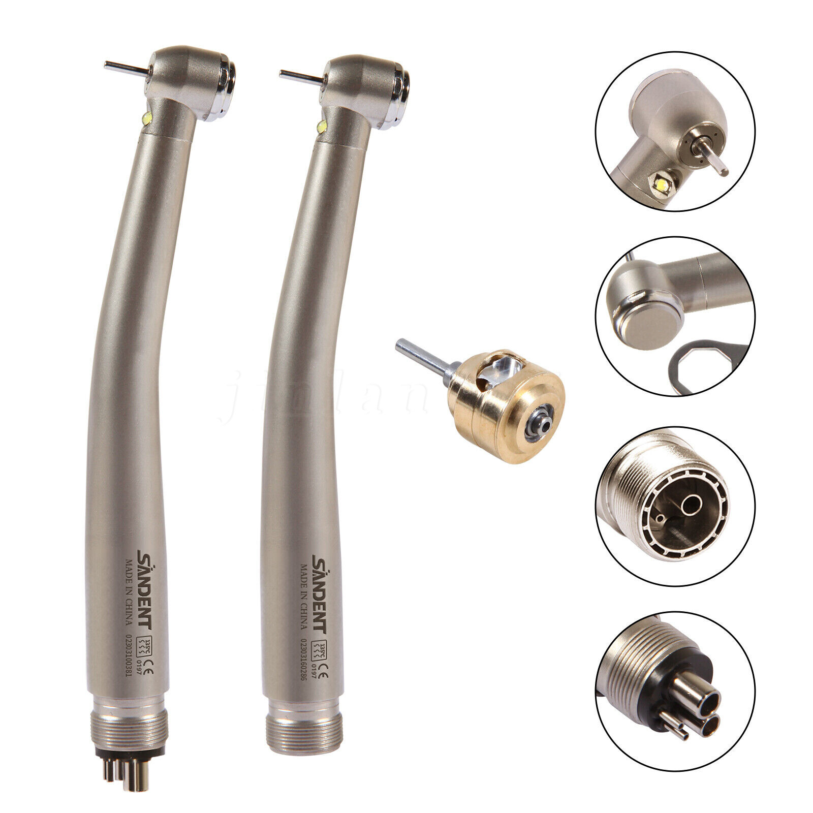 E-generator Dental LED Fiber Optic High Speed Handpiece 2/4hole Drill hand piece