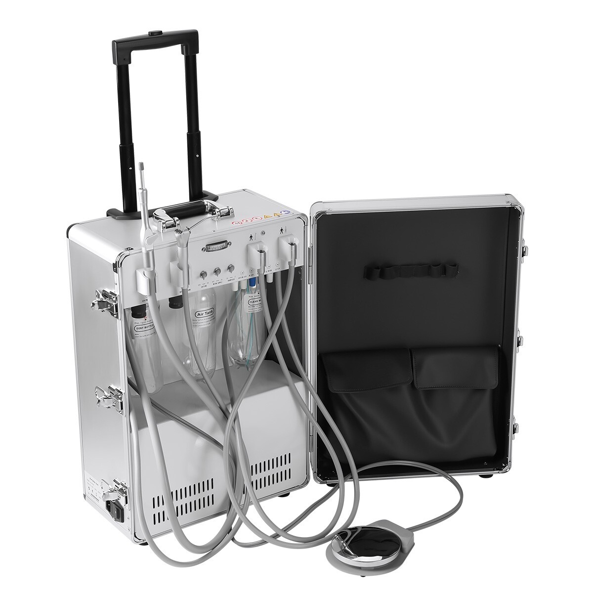 FDA Portable Dental Delivery Unit High Suction System Air Compressor 4 Hole