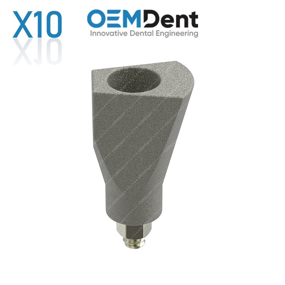 x10 Dental Titanium Scan Body Narrow Platform (NP) 10mm MIS® Seven Compatible