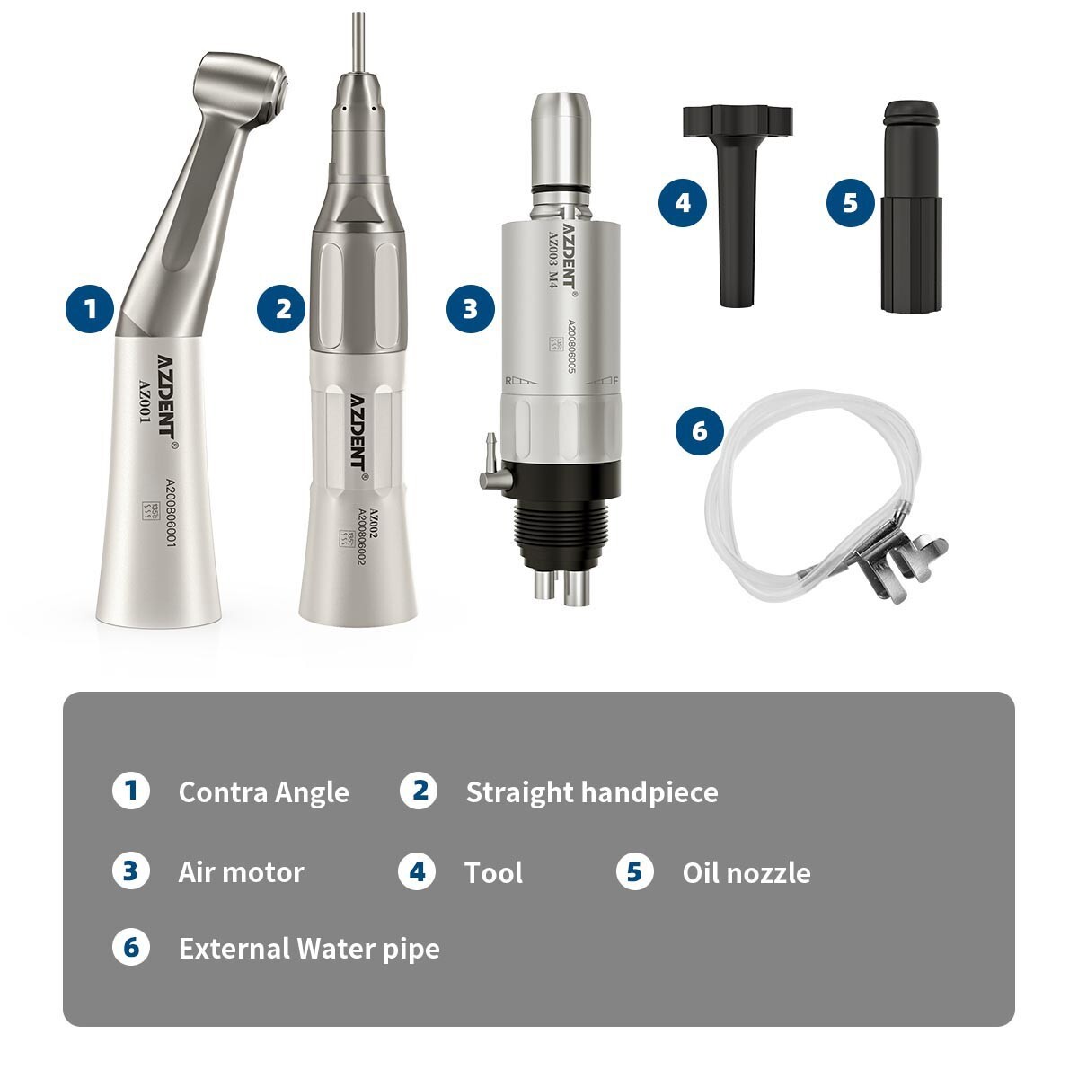 14L Dental Lab Medical Autoclave Steam Sterilizer/Low Speed Handpiece Kit 4Holes