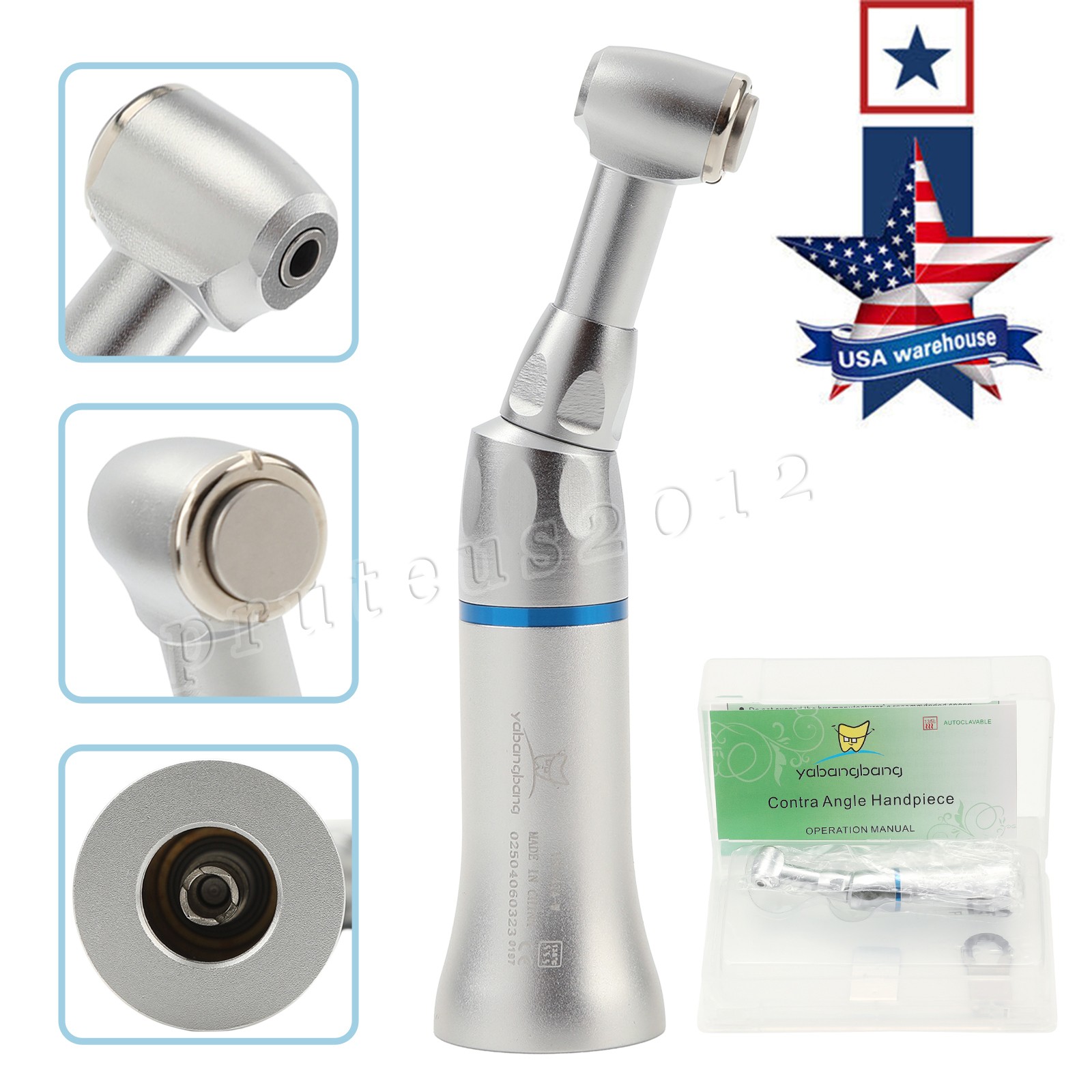 NSK Style Dental Low Slow Speed Handpiece Contra Angle Push Button E-Type FDA CE