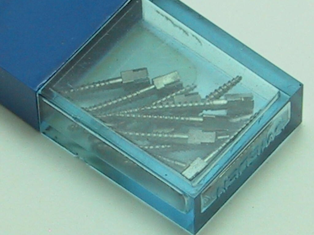 Dentatus Dental Screw Posts S5 Refill Box 12 posts (Titanium) Short Sweden