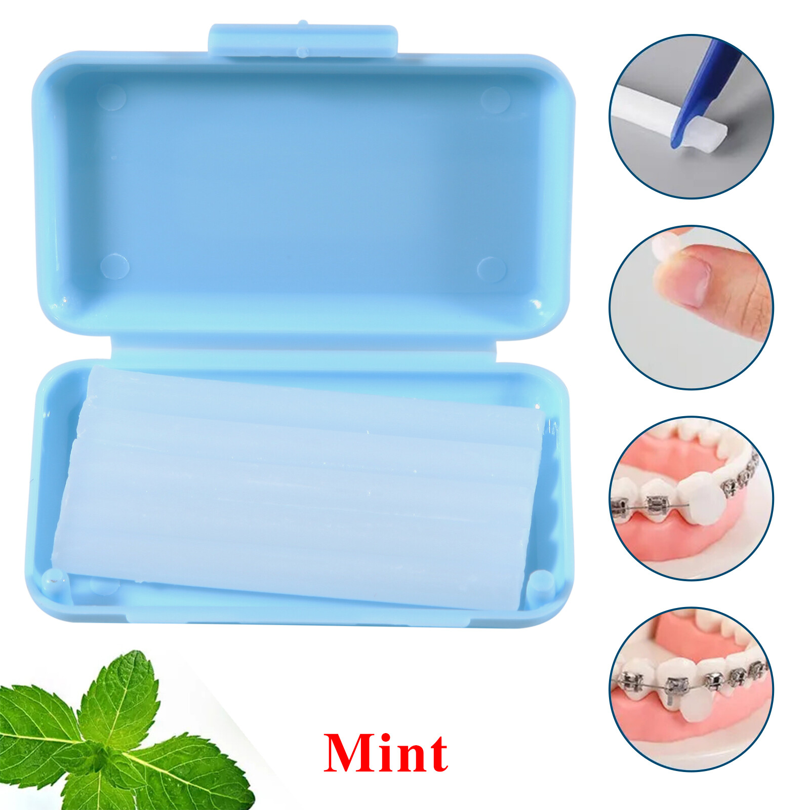10-100X Dental Ortho Relief Wax Mint Scent Fit Brackets Brace Gum Irritation po