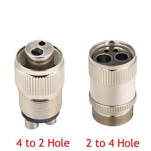 Dental 2 to 4 & 4 to 2 Hole Adapter Changer Connector for High Speed Handpiece