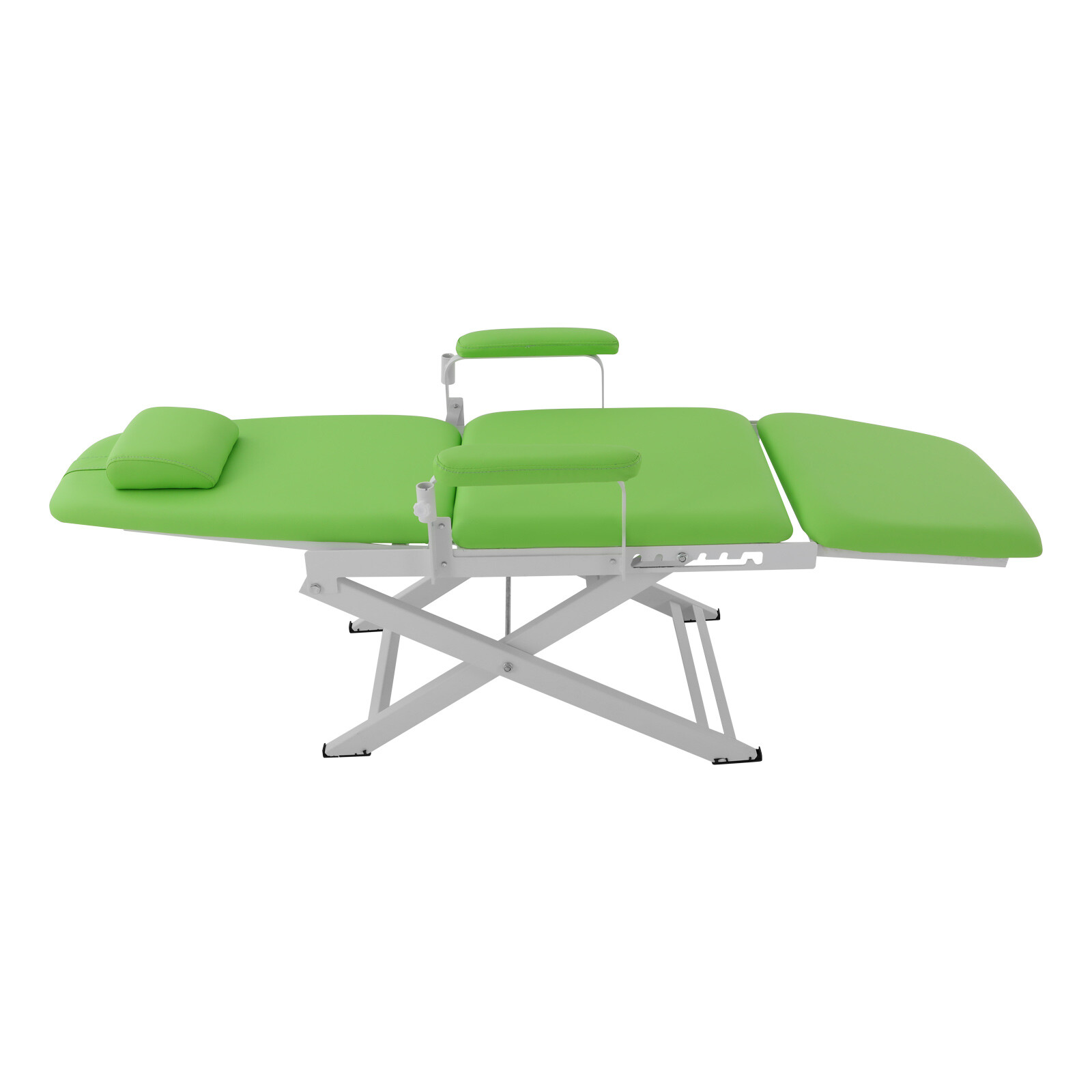 Portable Dental Chair Bed Folding Mobile Chair Tilt with LED Light & Basin &Tray