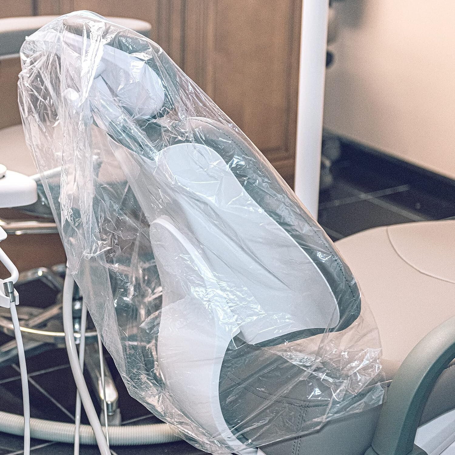 Durable Dental Unit Half/Full Chair Sleeves Disposable PE Cover Soft Clear
