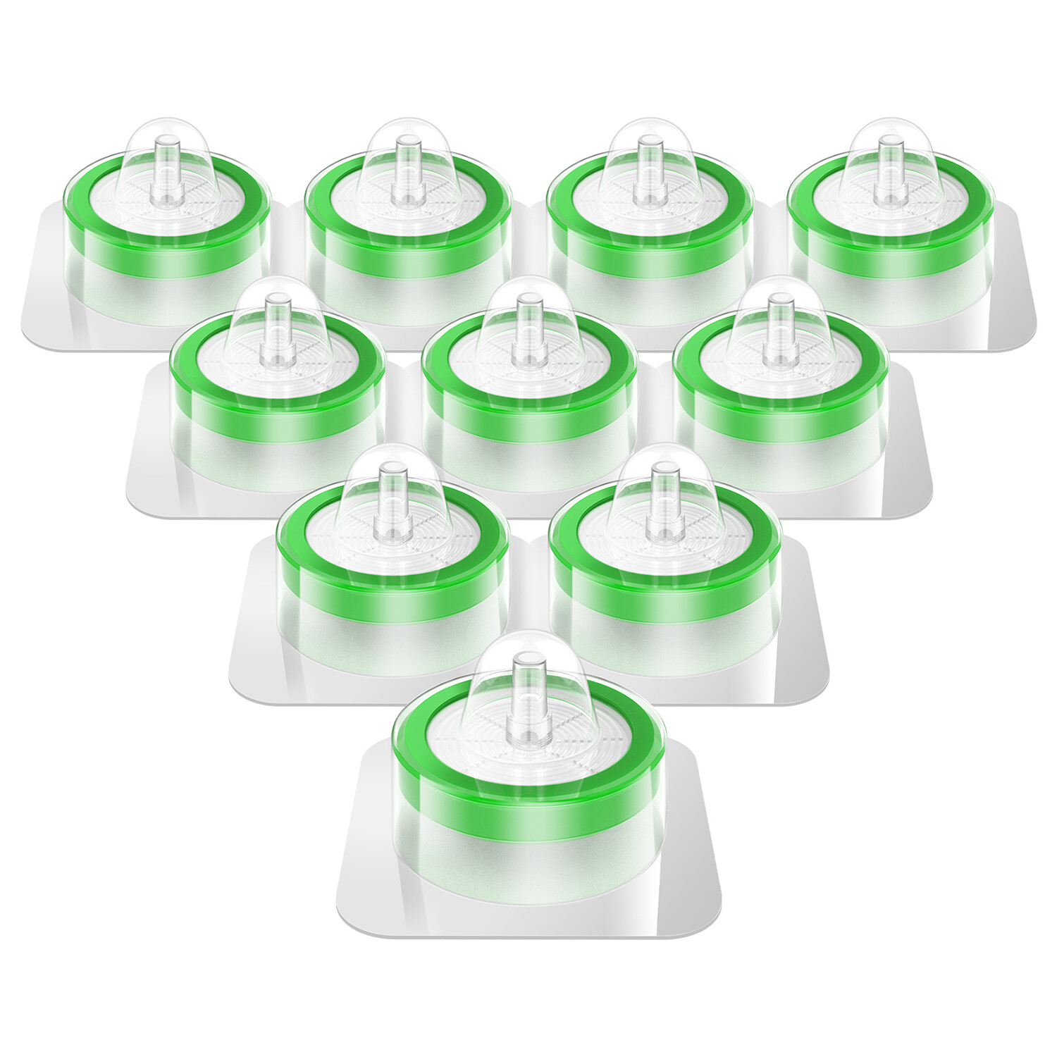 100PCS PES Syringe Filters 0.22μm 13mm/25mm/33mm + 50mL Conical Centrifuge Tubes