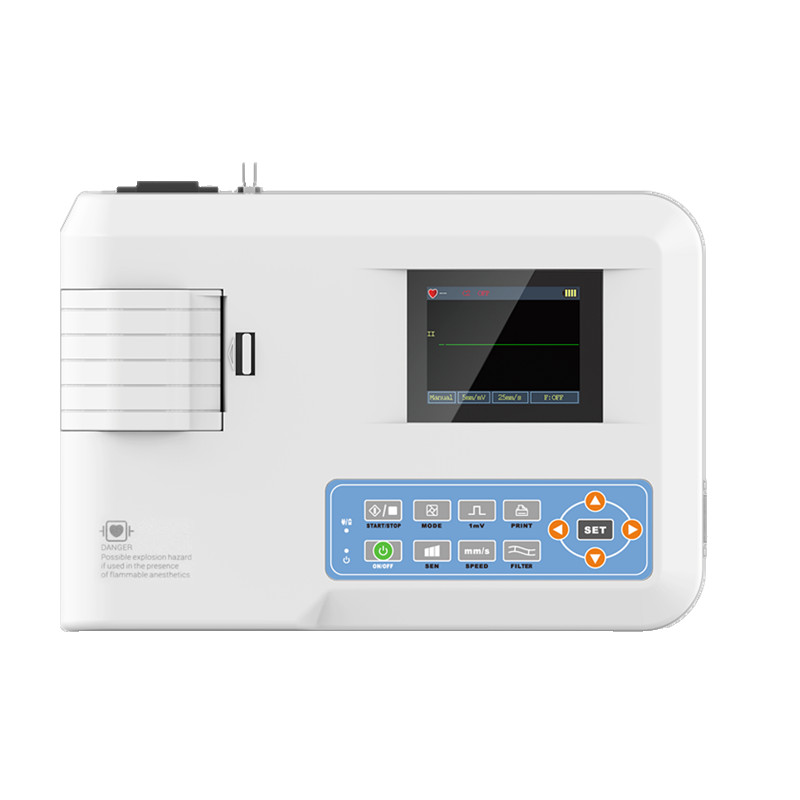 Medical 1-Channel 12-Lead Digital EKG Machine –Electrocardiograph + Carrying Bag