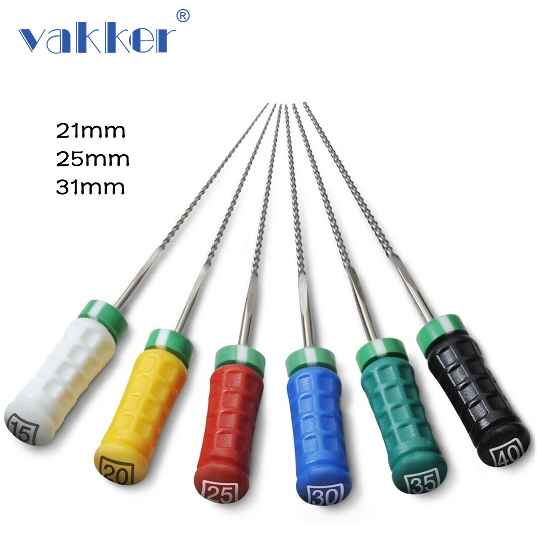 Dental K-Files Stainless Steel Hand Use Endo Root Canal File 21/25/31mm All Size